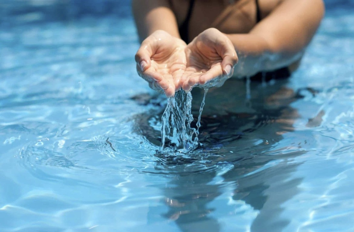 Crystal clear pool water maintained by professionals in Cibolo, TX